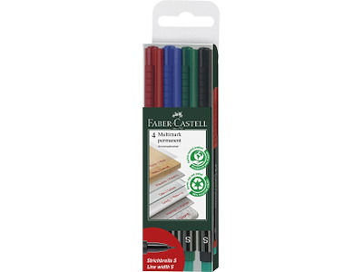 Marker Faber Castell Multi F 4 ass. farver 