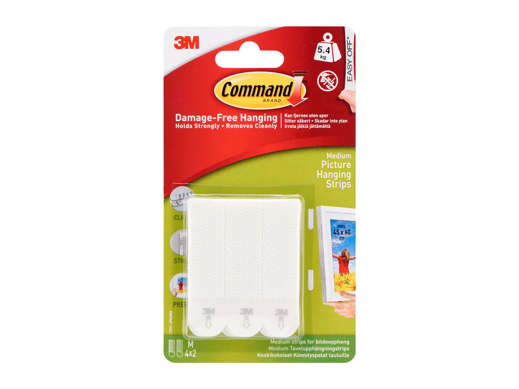 Strips 3M Command medium 4 par