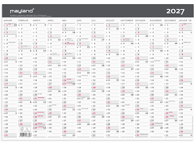 Kontorkalender Moderne A3 1x13 mdr. 2027