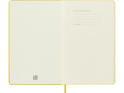 Notesbog Moleskine | Classic Hard | Linjeret | L | Hay-Yellow Silke