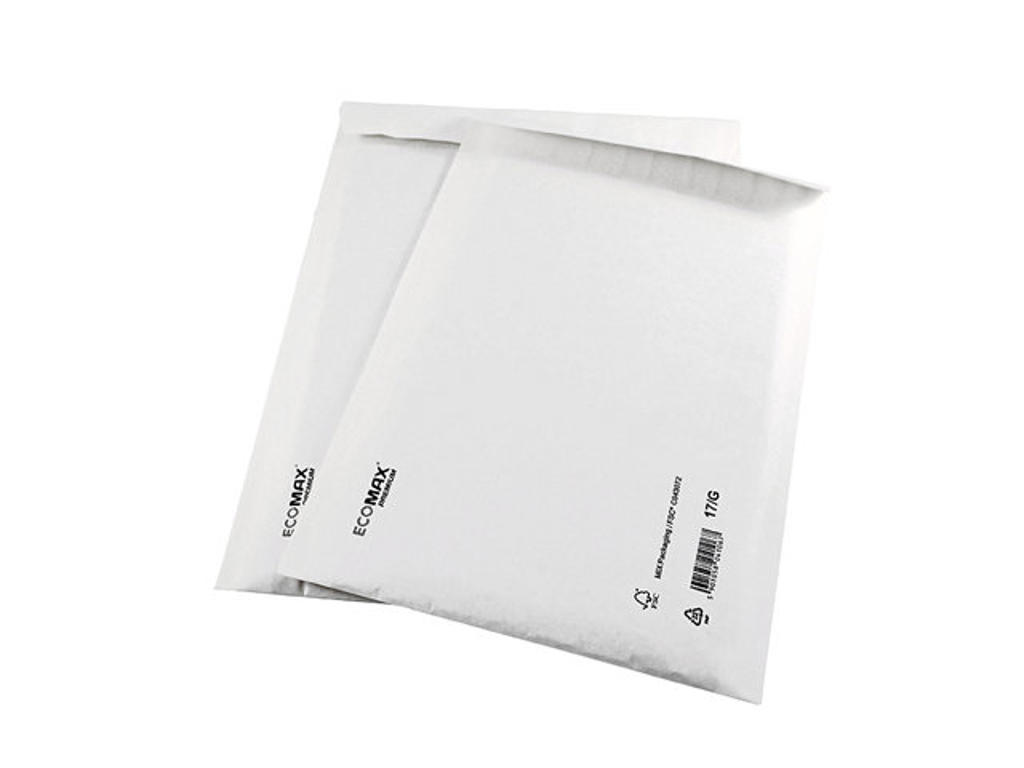 Boblekuvert Ecomax No. 12/B (indv 120x215mm) hvid 200 stk