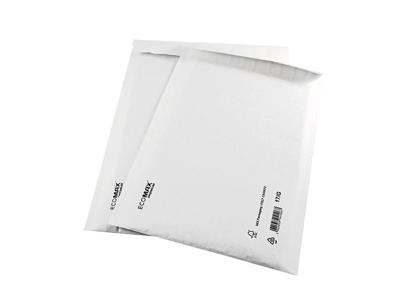 Boblekuvert Ecomax No. 12/B (indv 120x215mm) hvid 200 stk