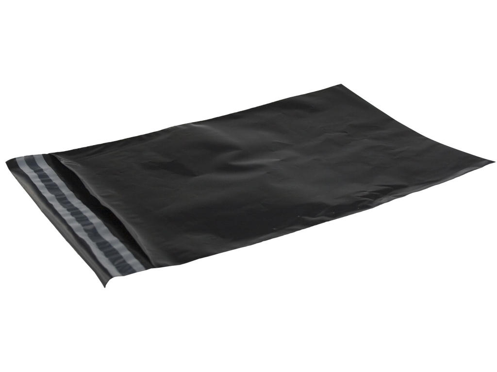 Forsendelsesposer PE 550x770 mm sort 100 stk
