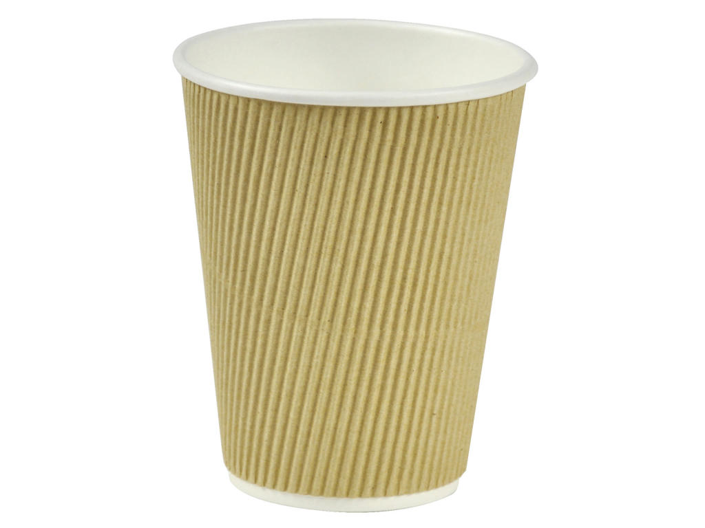 Papkrus Natur Line ripple | 34 cl | brun | 25 stk