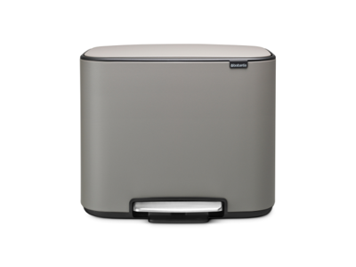 Brabantia Pedalspand Bo | 11 + 23 liter | Grå