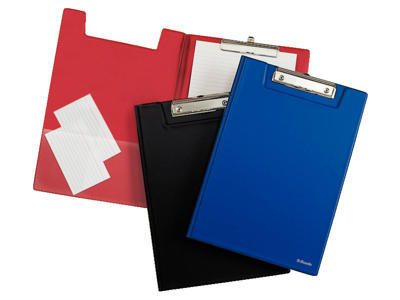 Clipboard A4 med omslag rød