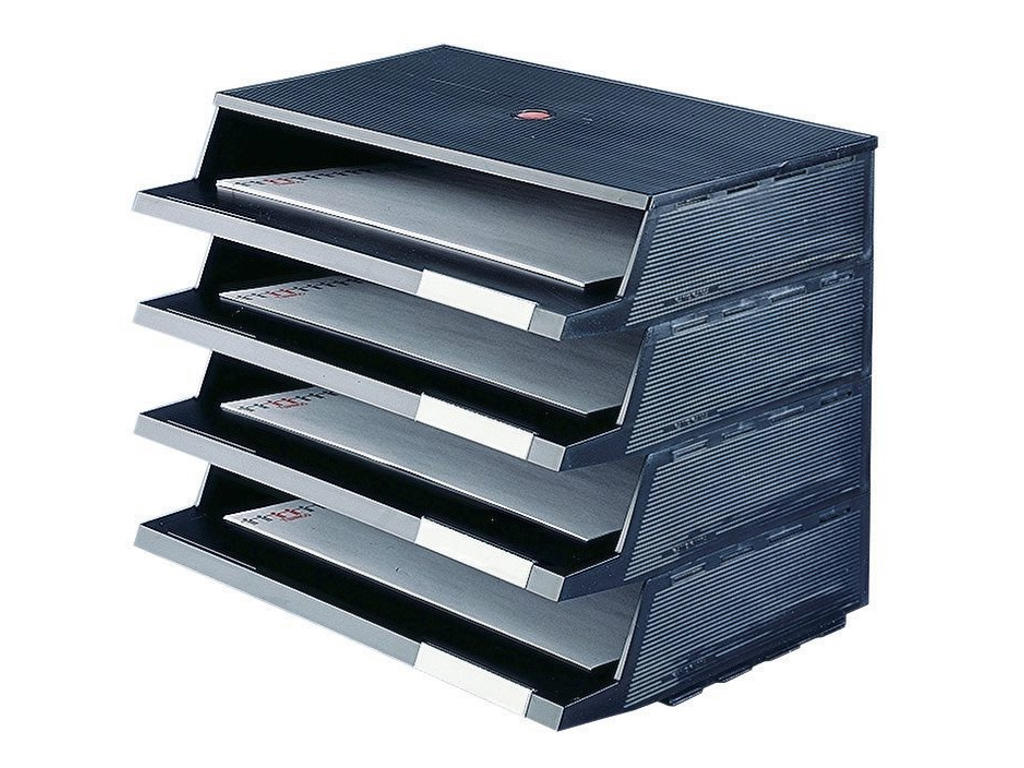 Brevbakker Twin Panorama sort 4 bakker 2100-1