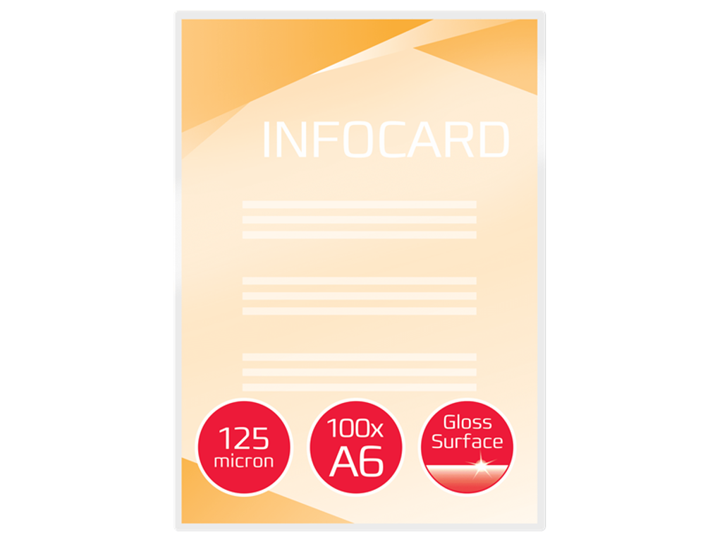 Lamineringslomme A6 125 mic GBC 100 stk 