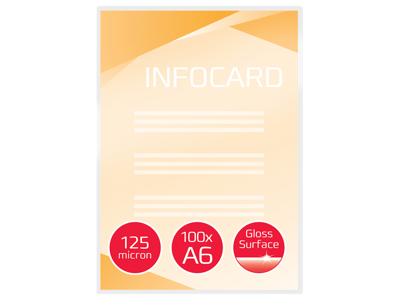 Lamineringslomme A6 125 mic GBC 100 stk 