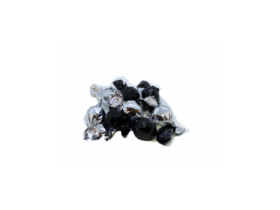 Chokoladekugler med fyld | med Lakrids | Sort/Sølv | 1 kg
