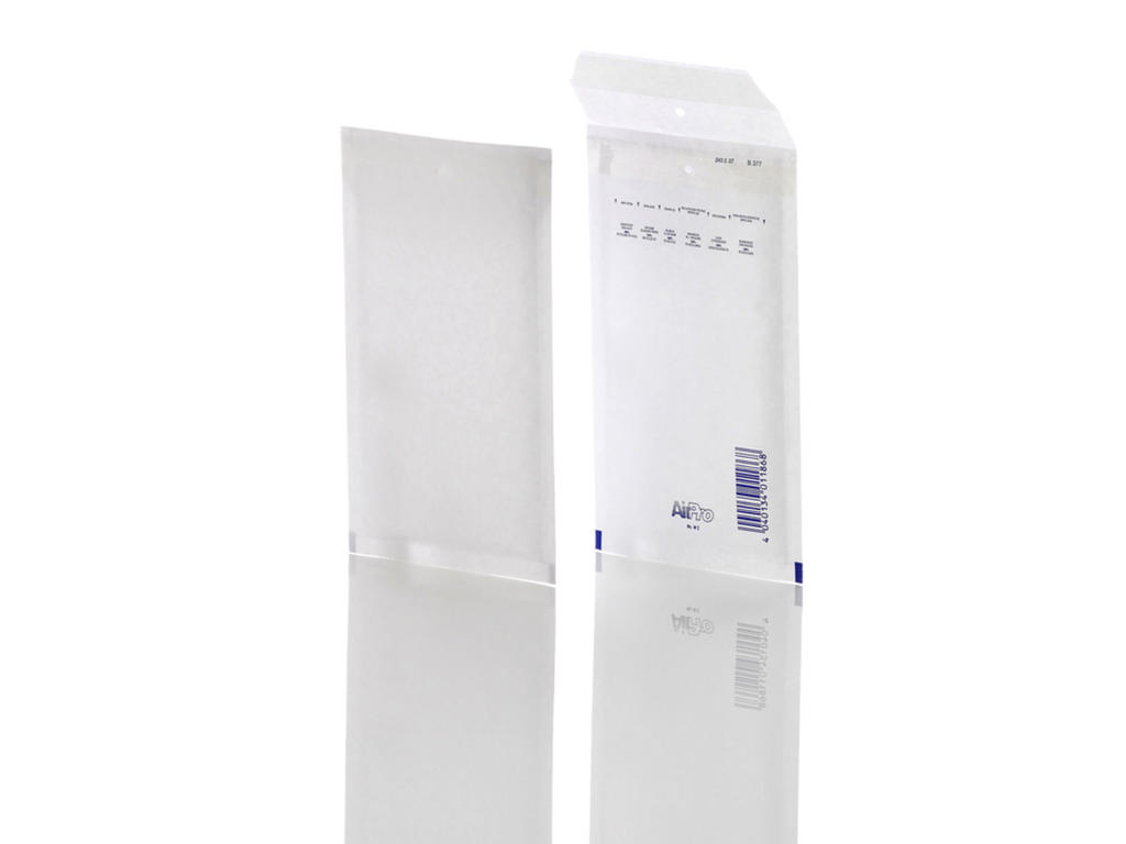Boblekuvert Airmax No. 12/B/W2 (indv 120x215mm ) hvid 200 stk