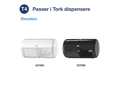 Toiletpapir Tork T4 2-lag 472246 42 rl.