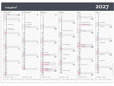 Kontorkalender Moderne A3 2027