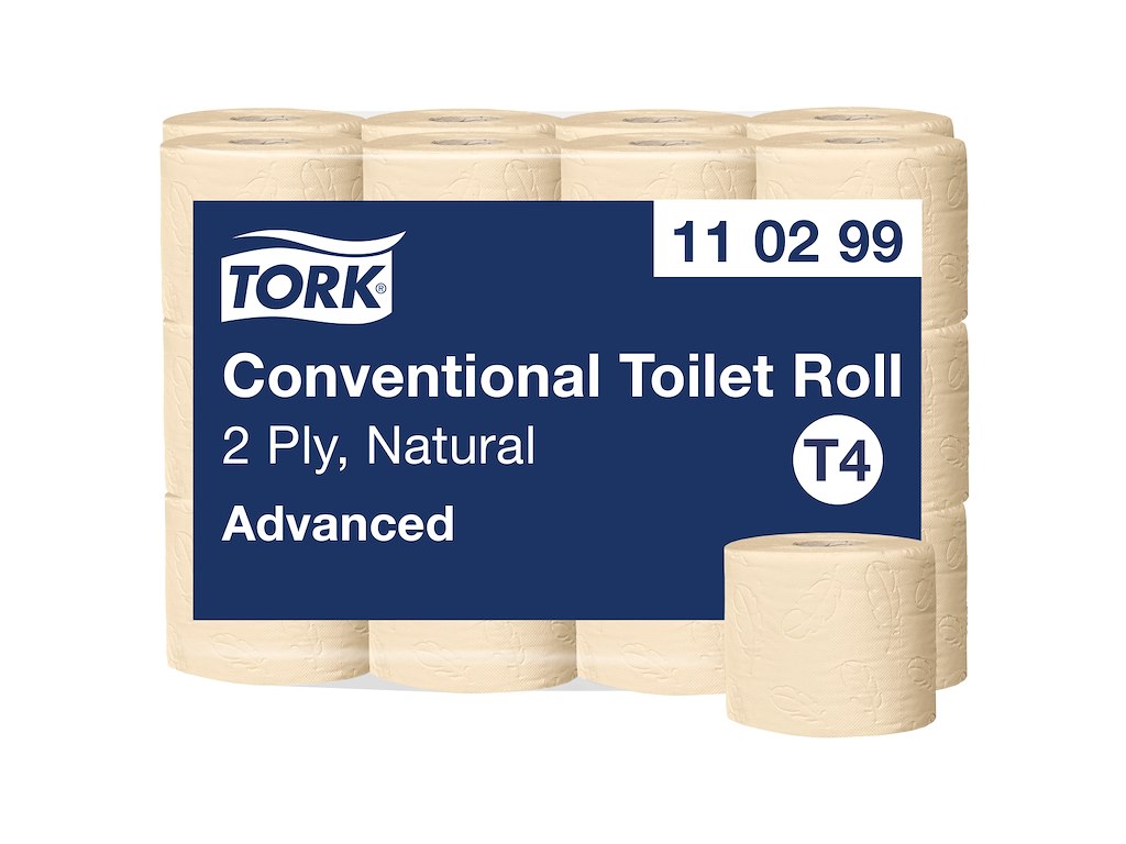 Toiletpapir Tork T4 110299 Advanced natur 2-lags 24 rl