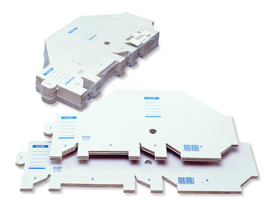 Tidsskriftsamler A4 hvid pap