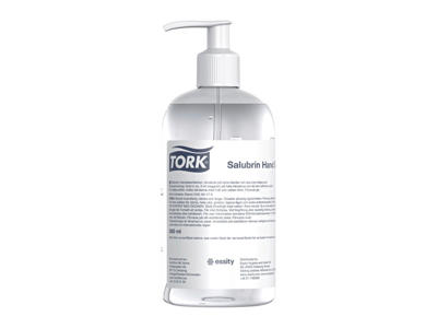 Hånddesinfektion Tork Salubrin 70% gel 0,5 liter 8 stk.