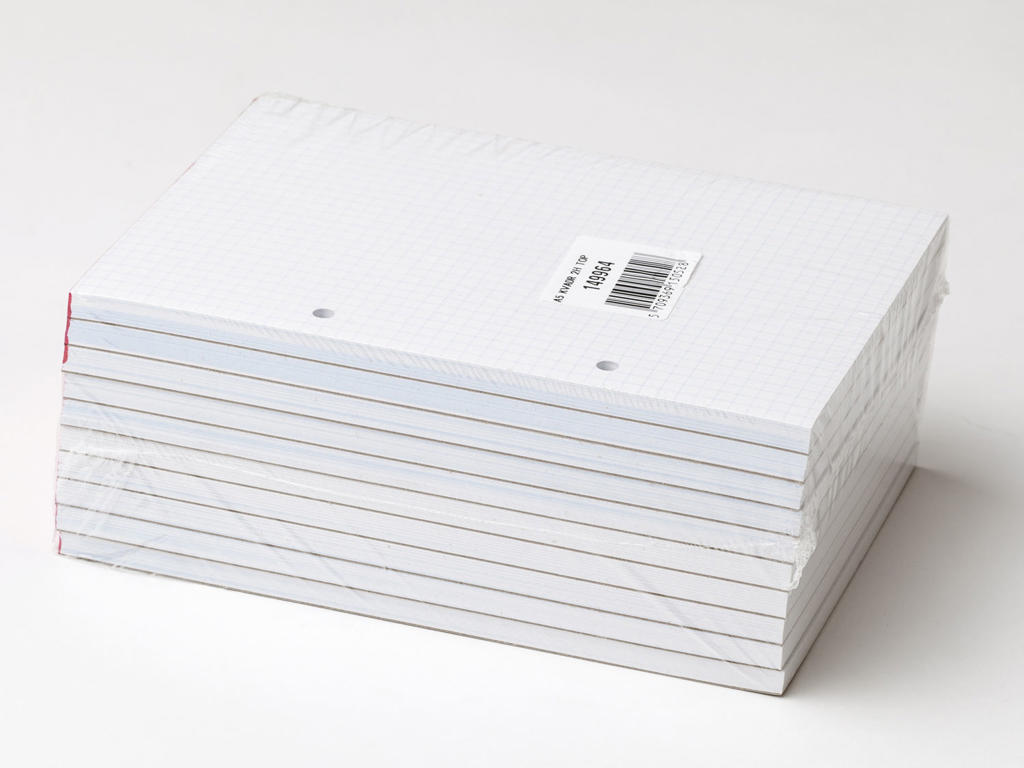 Blok A5 kvadreret toplimet 2 huller