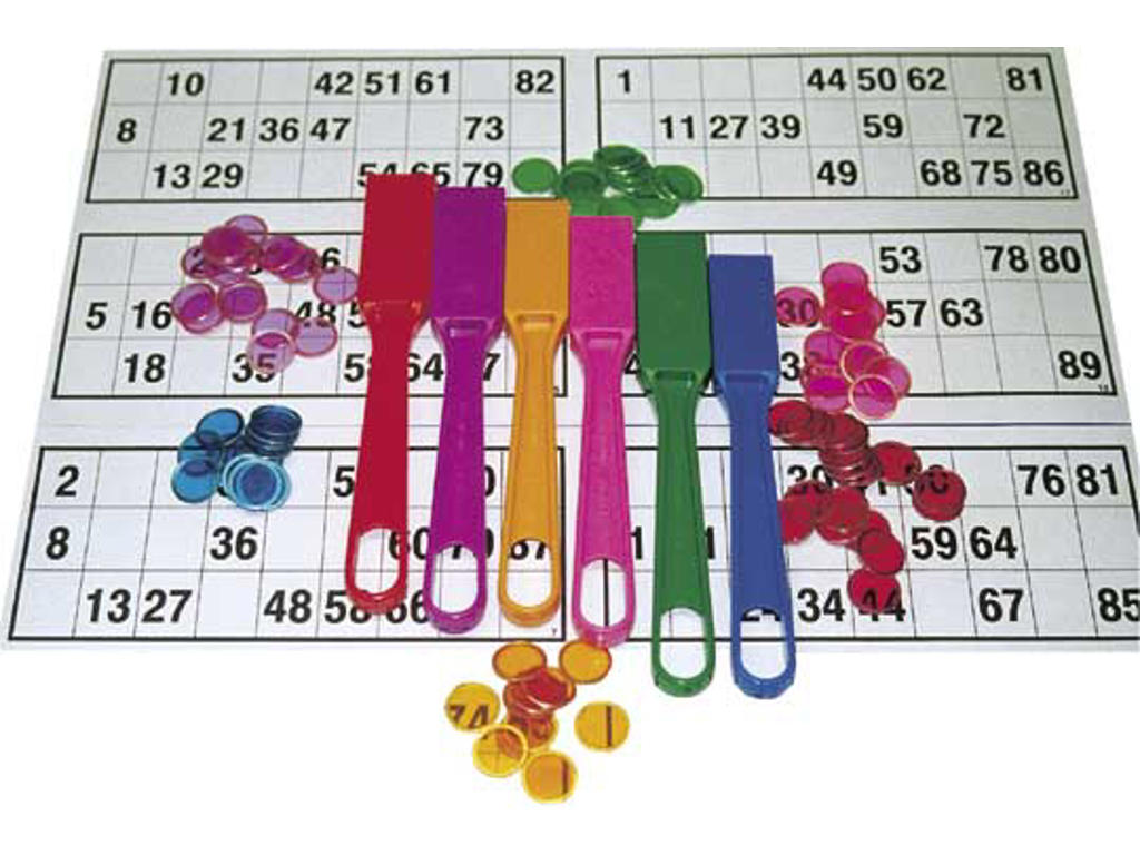 Magnet med 100 dækbrikker pink