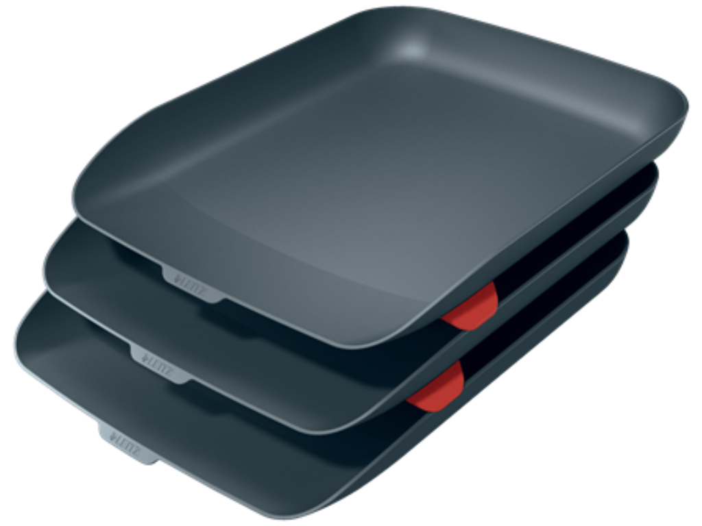 Brevbakkesæt Leitz Cosy sæt á 3 stk grå 