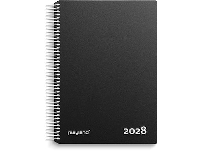 Timekalender sort PP-plast 2028