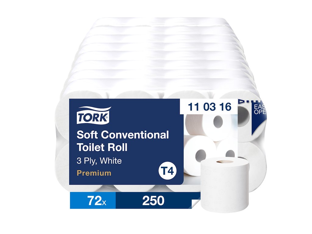 Toiletpapir Tork T4 110316 Premium 3-lags 72 rl.