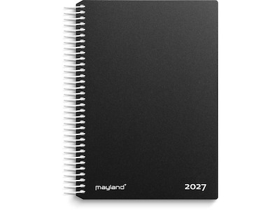 Dagkalender sort PP-plast 2027