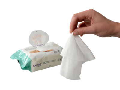 Vådserviet Bambo Nature 15x20cm m/blød genluk 80 stk