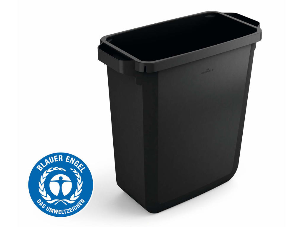 Affaldspand Durabin Eco 60L. sort rektangulær