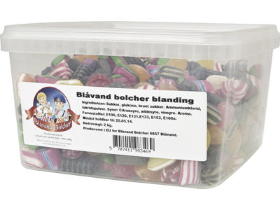 Bolcher Blåvand 2 kg i plastbøtte