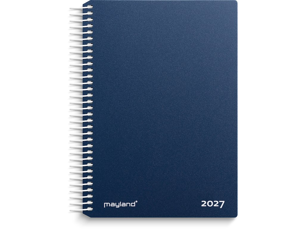 Dagkalender blå PP-plast 2027