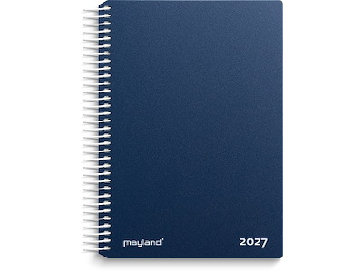 Dagkalender blå PP-plast 2027