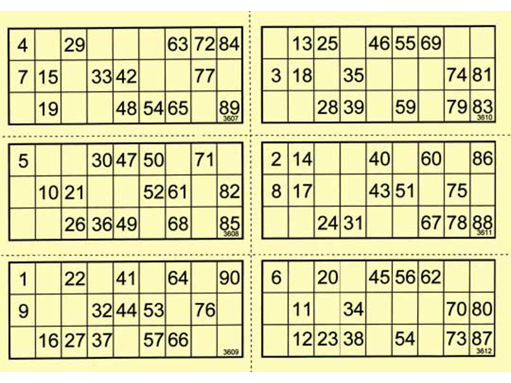 Bankoplader 1-90 gul 500 ark