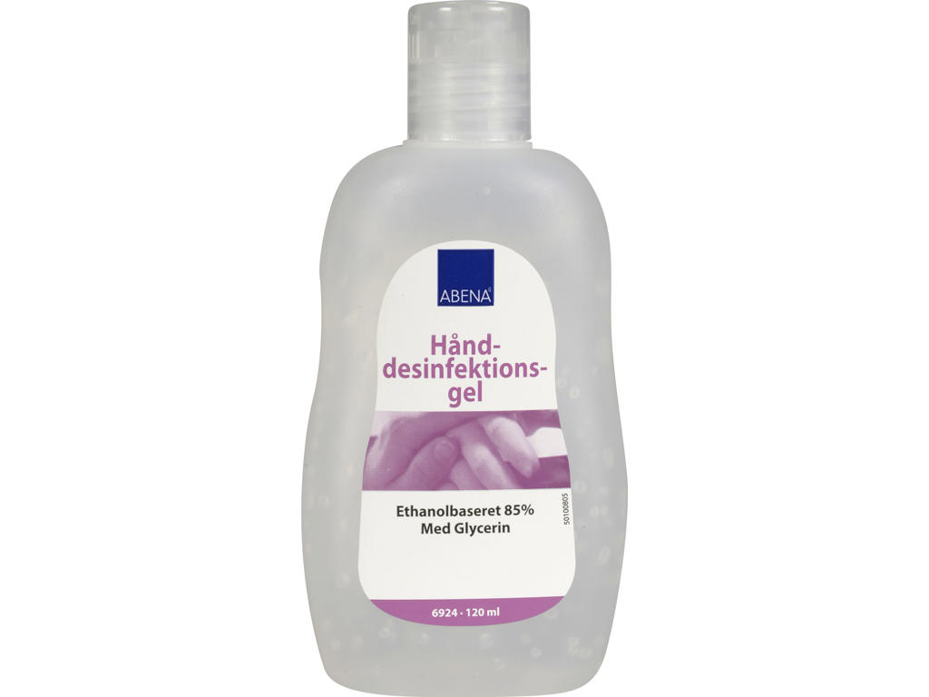 Hånddesinfektion Abena gel 85% 120 ml med klaplåg
