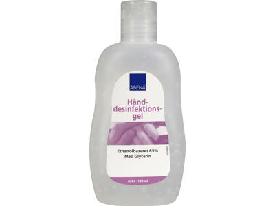 Hånddesinfektion Abena gel 85% 120 ml med klaplåg