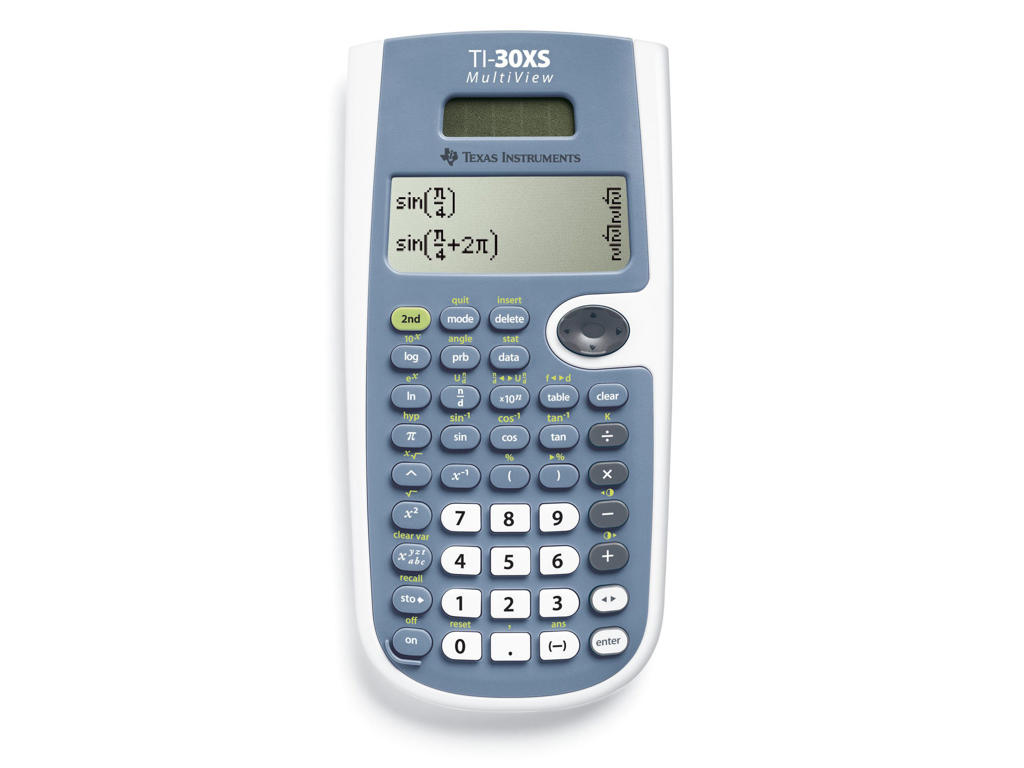 Lommeregner Texas TI-30XS matematik solar multiwiew