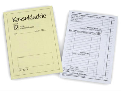 Kassekladde GF2014 140x205mm 32 blade