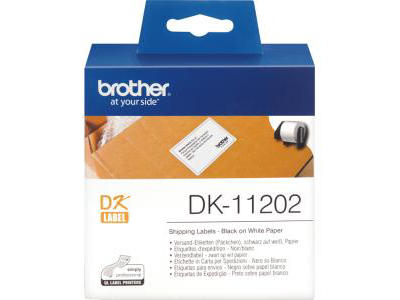 Label Brother DK11202 62x100mm hvid 300 stk