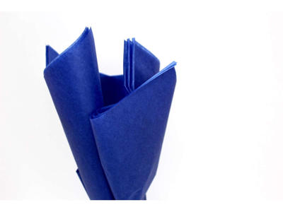 Silkepapir 50x75cm 17gr. blå/kongeblå 480 ark