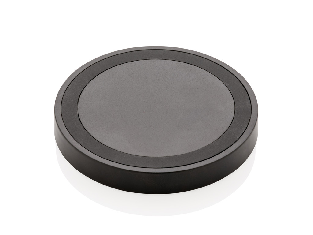 5W trådløs rund oplade pad, sort