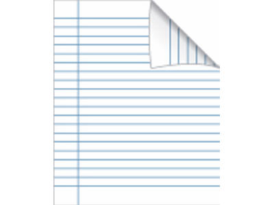 Skolehæfte 17x21 cm 20 linjer rød