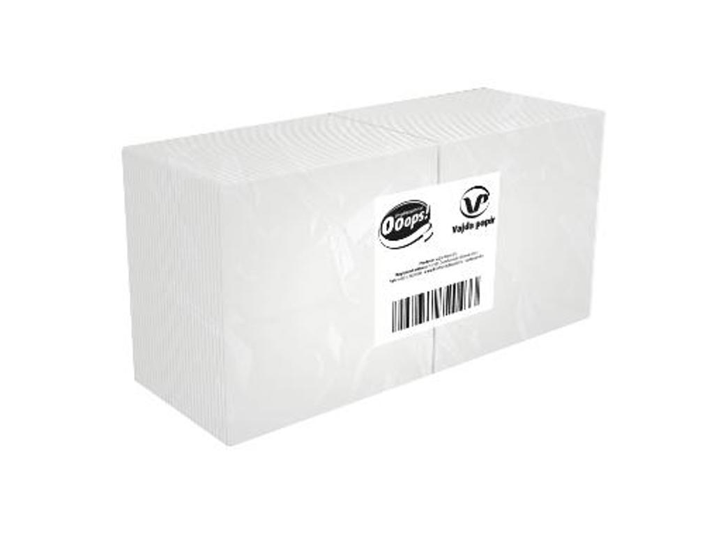 Servietter 24x24 cm 1-lags hvid 500 stk