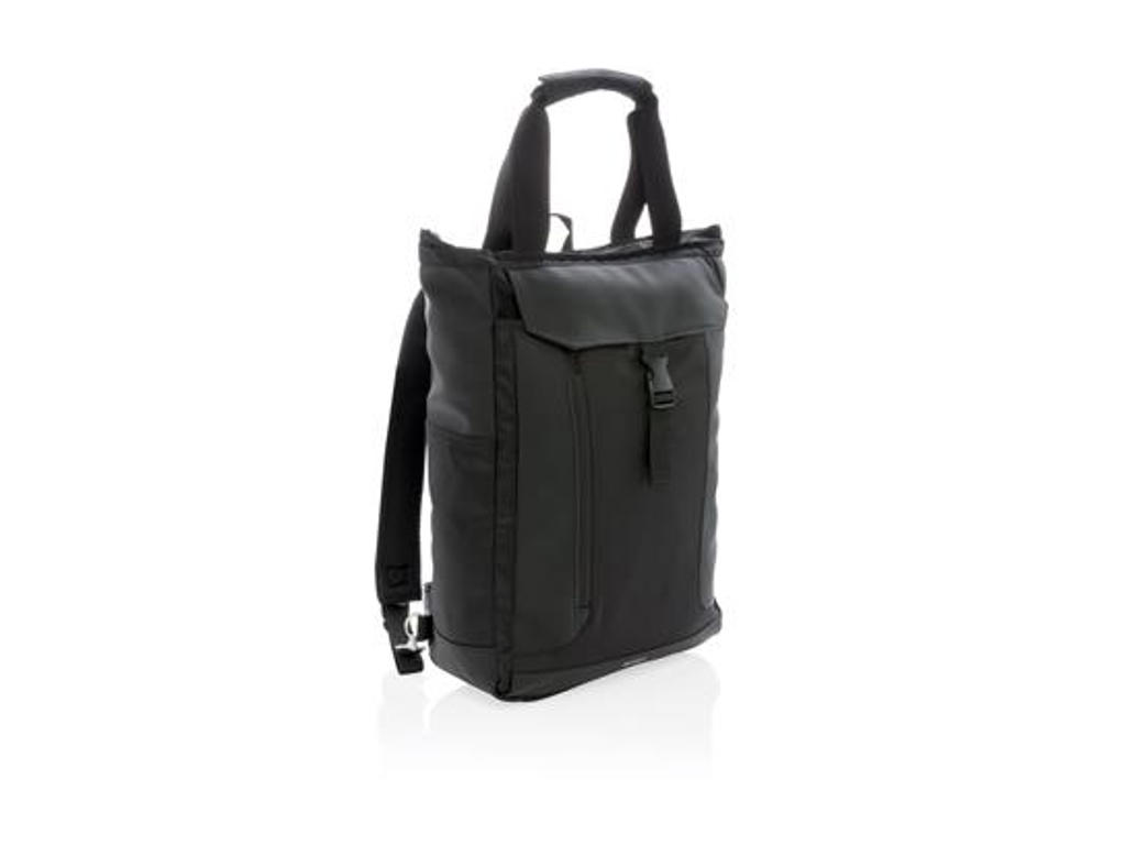 Swiss Peak RFID 15" computer taske PVC fri, sort