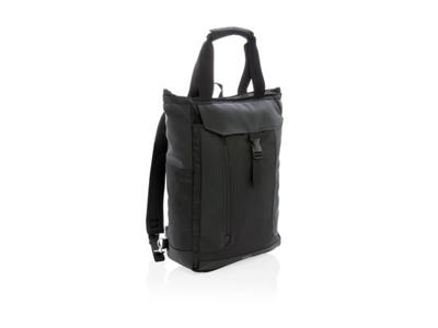 Swiss Peak RFID 15" computer taske PVC fri, sort