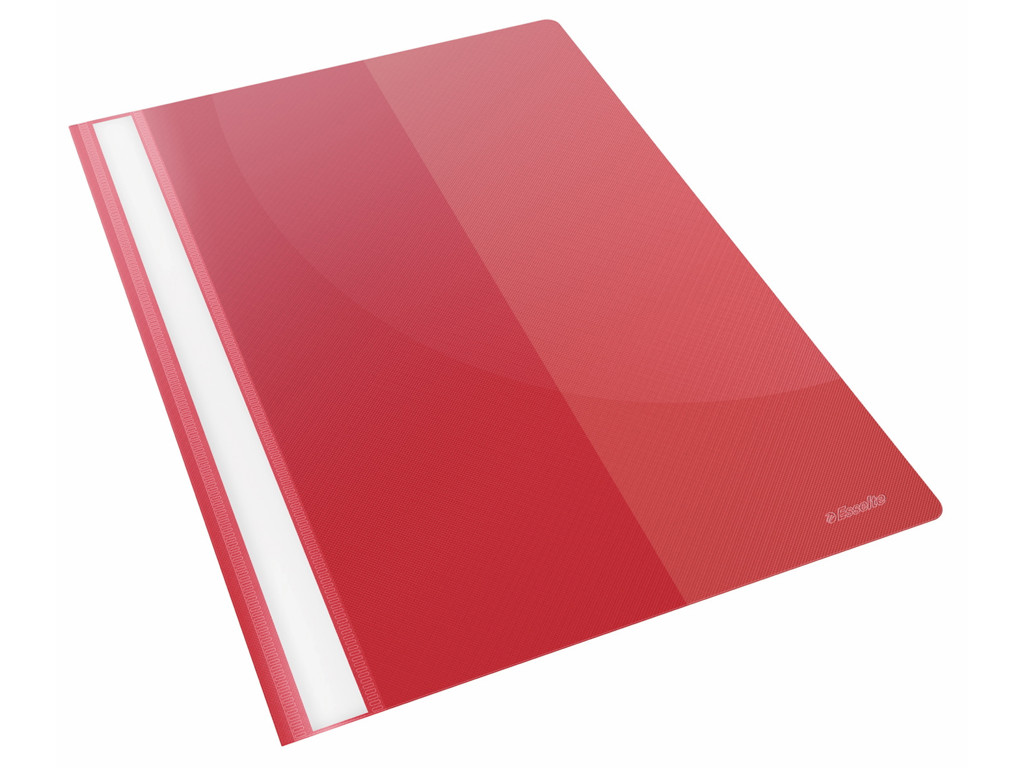 Tilbudsmappe A4 rød m/lomme