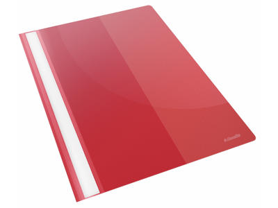 Tilbudsmappe A4 rød m/lomme