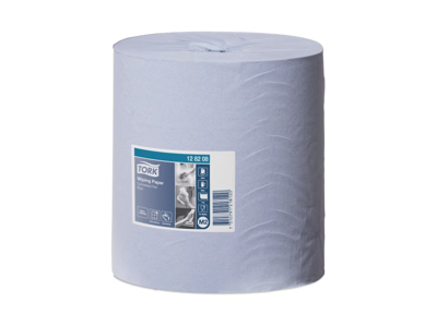 Aftørringspapir Tork M2 128208 Standard 1-lags blå 6 rl.