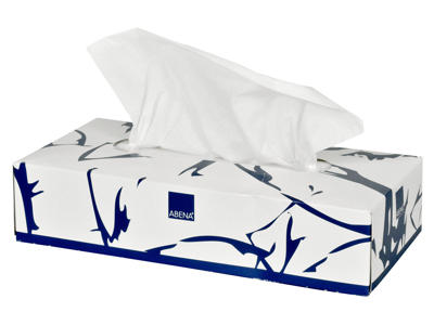 Ansigtsserviet hvid 2-lags 100 stk