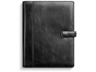 System A5 ugekalender højformat sort skind 2026