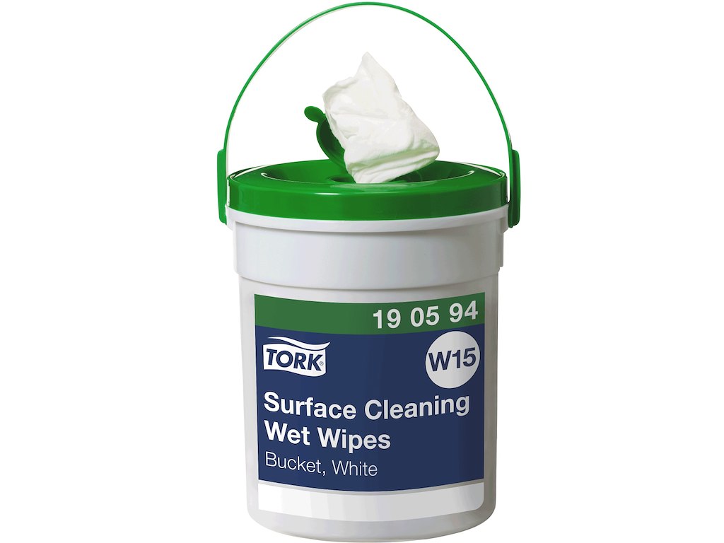 Renseservietter Tork W15 190594 Wet Wipe overflader 4x58 stk