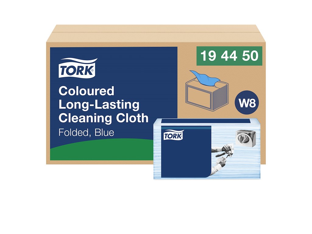 Aftørringsklud Tork W8 194450 Premium blå 40 stk.